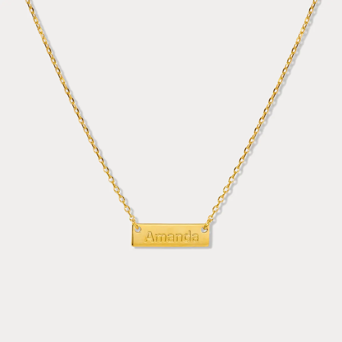 Custom Letter Tag Chain Necklace sold by Selenichast