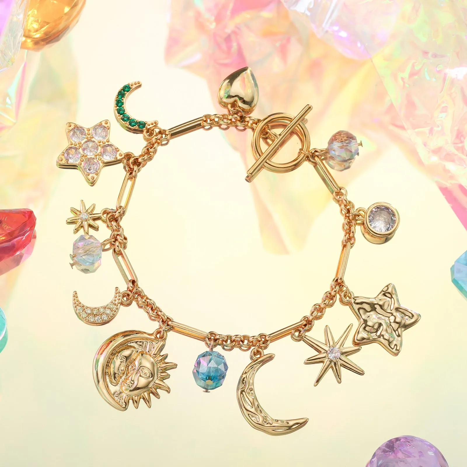 Moon Star Charm Bracelet sold by Selenichast product image thumbnail 2