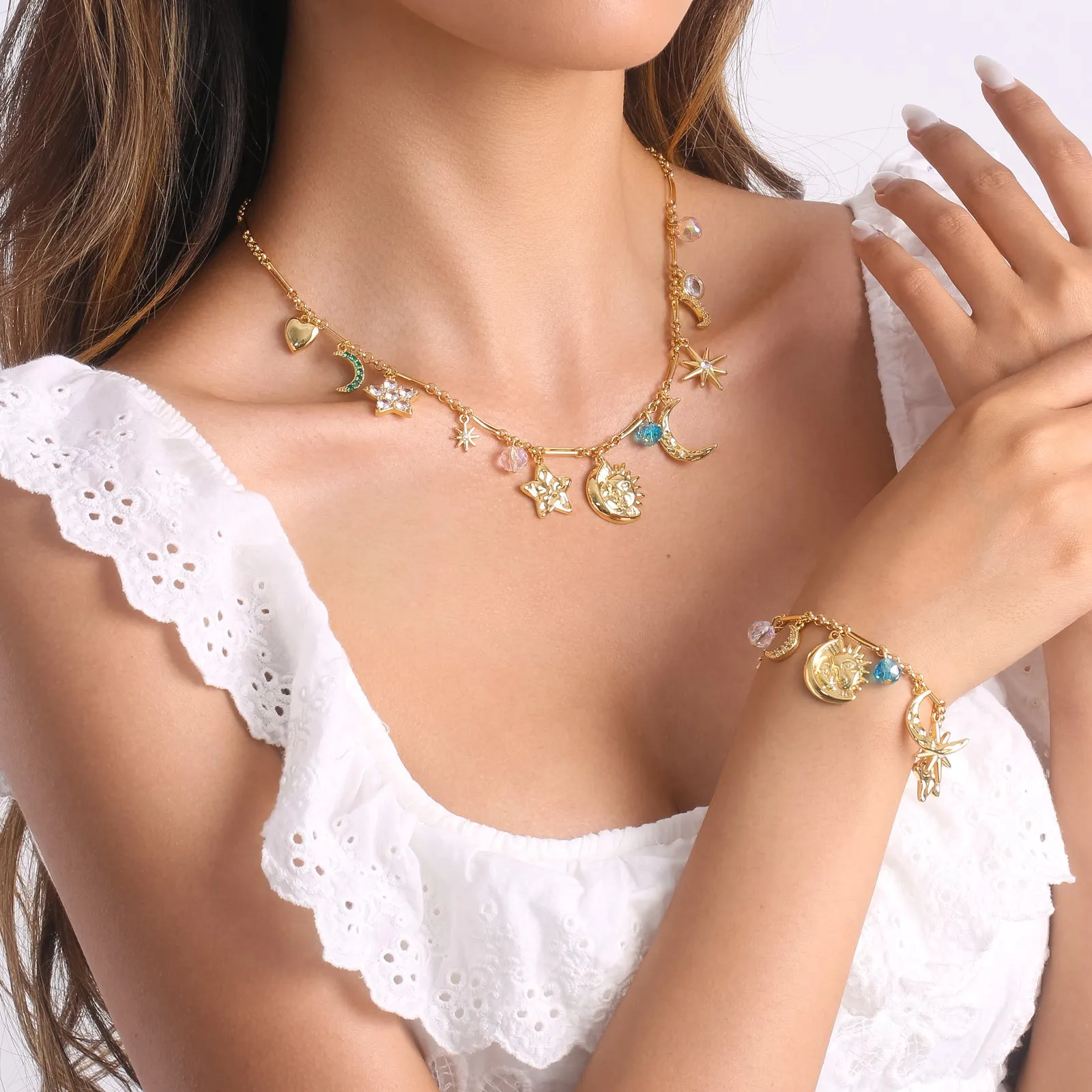 Moon Star Charm Bracelet sold by Selenichast product image thumbnail 4