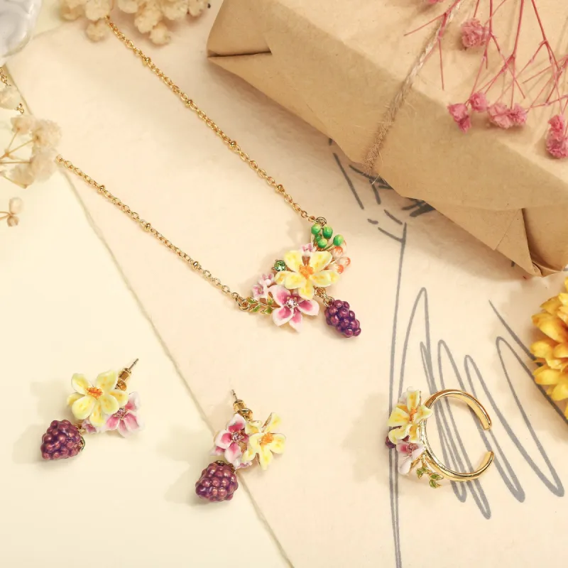 Sweet Grape Flower Gift Set with Gift Wrapping sold by Selenichast