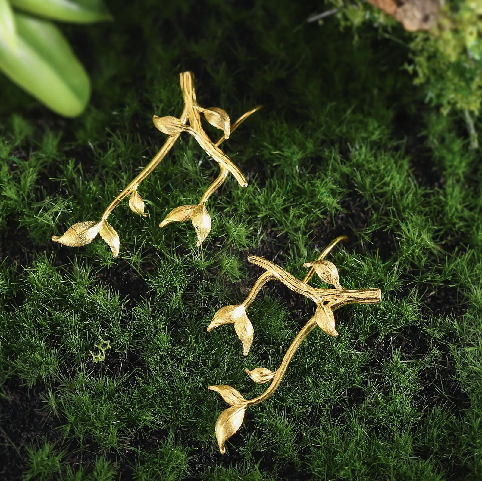 Leaves Branch Earrings sold by Selenichast product image thumbnail 2