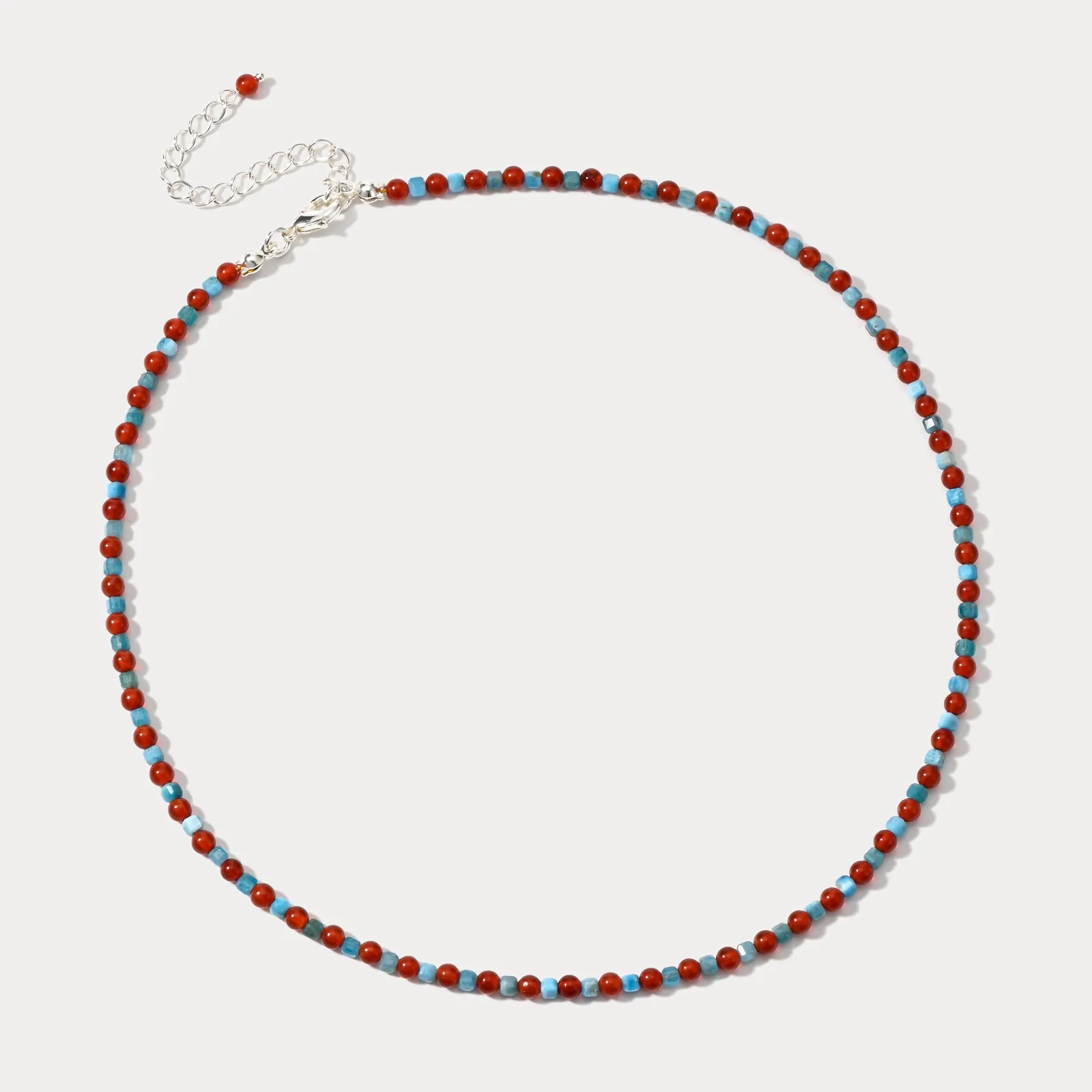 Red Agate Seed bead Necklace sold by Selenichast product image thumbnail 4