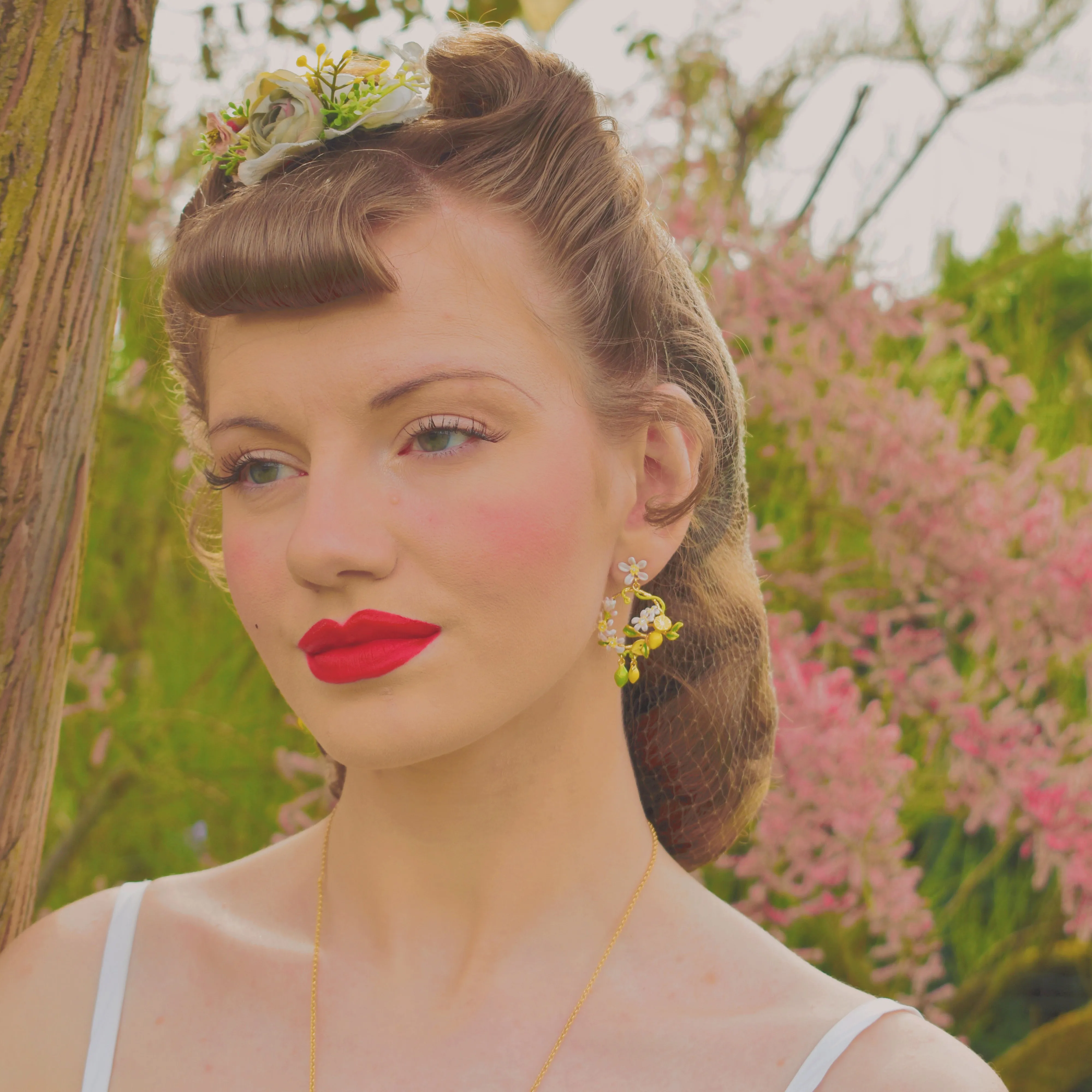 Lemon Garland Earrings sold by Selenichast product image thumbnail 3