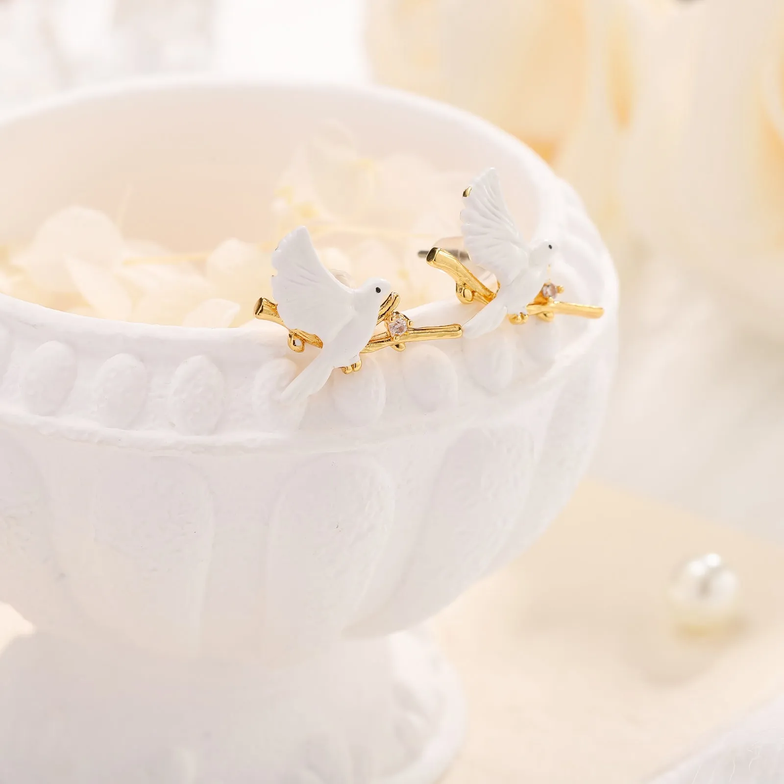 Peace Dove Earrings sold by Selenichast product image thumbnail 3