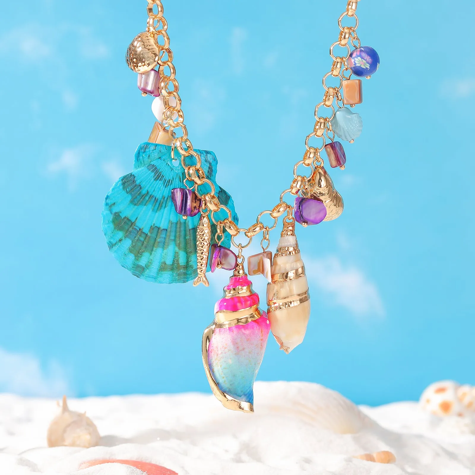 Seabeach Boho Chic Necklace sold by Selenichast product image thumbnail 2