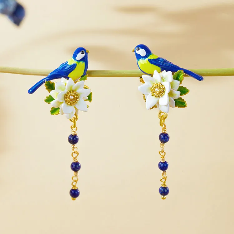 Blue Tit Earrings sold by Selenichast product image thumbnail 4