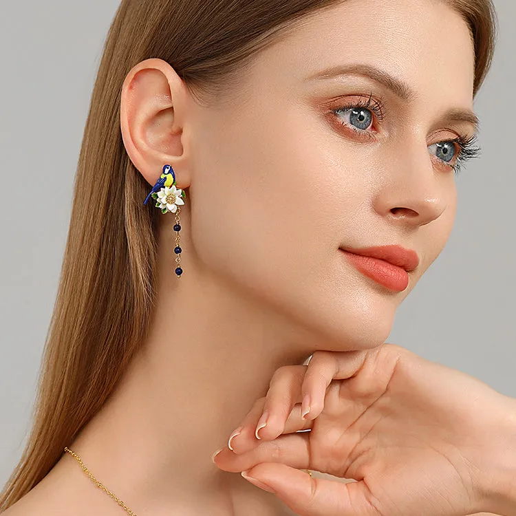 Blue Tit Earrings sold by Selenichast product image thumbnail 3