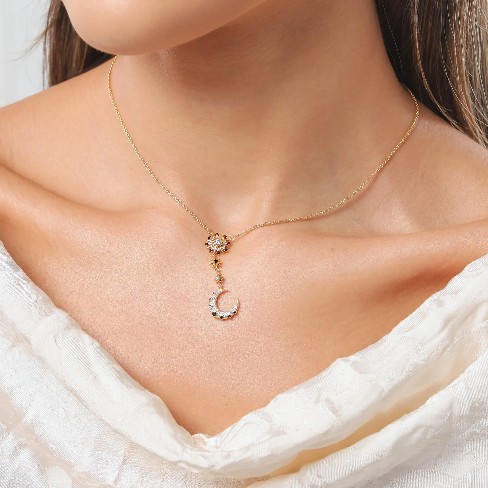 Midnight Moon Star Necklace sold by Selenichast product image thumbnail 2