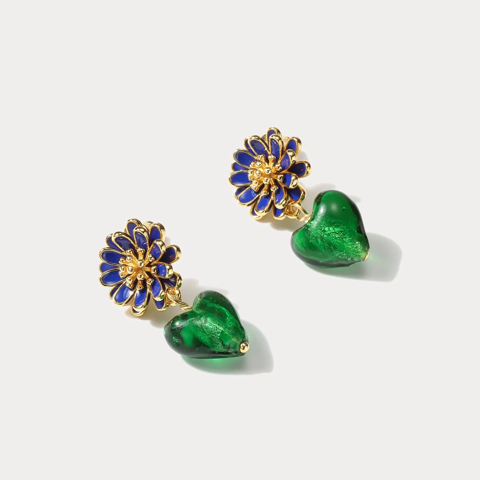 Heart Glazed Stud Earrings sold by Selenichast product image thumbnail 4