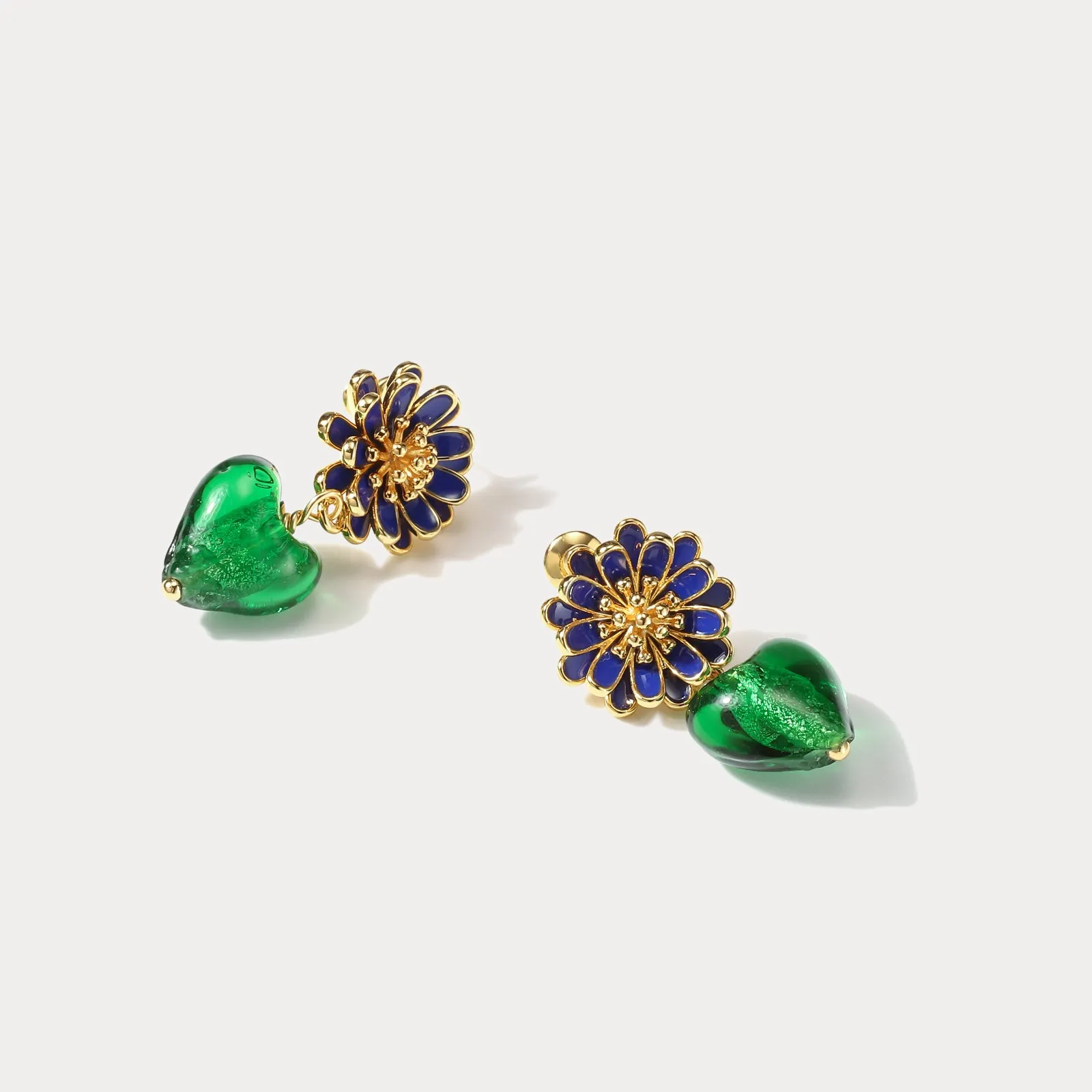 Heart Glazed Stud Earrings sold by Selenichast product image thumbnail 5