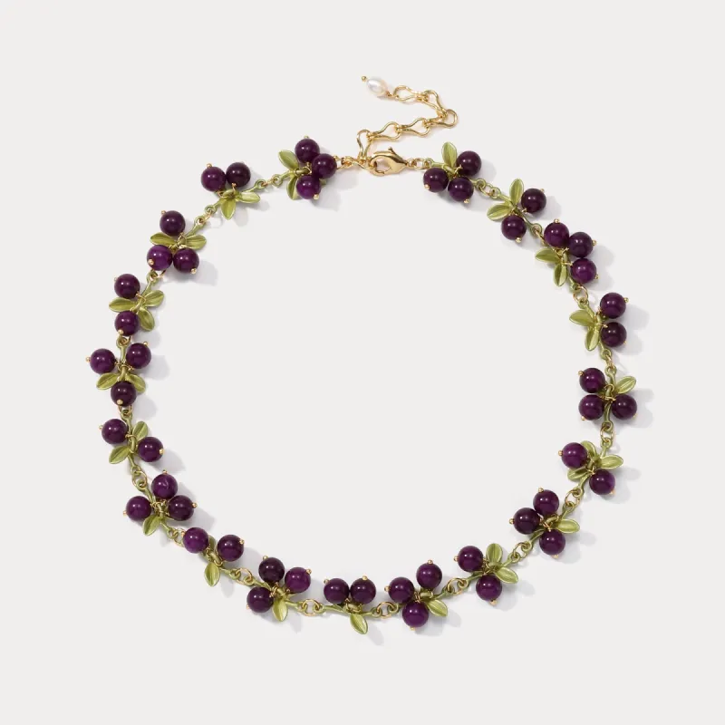 Purple Beautyberry Necklace sold by Selenichast