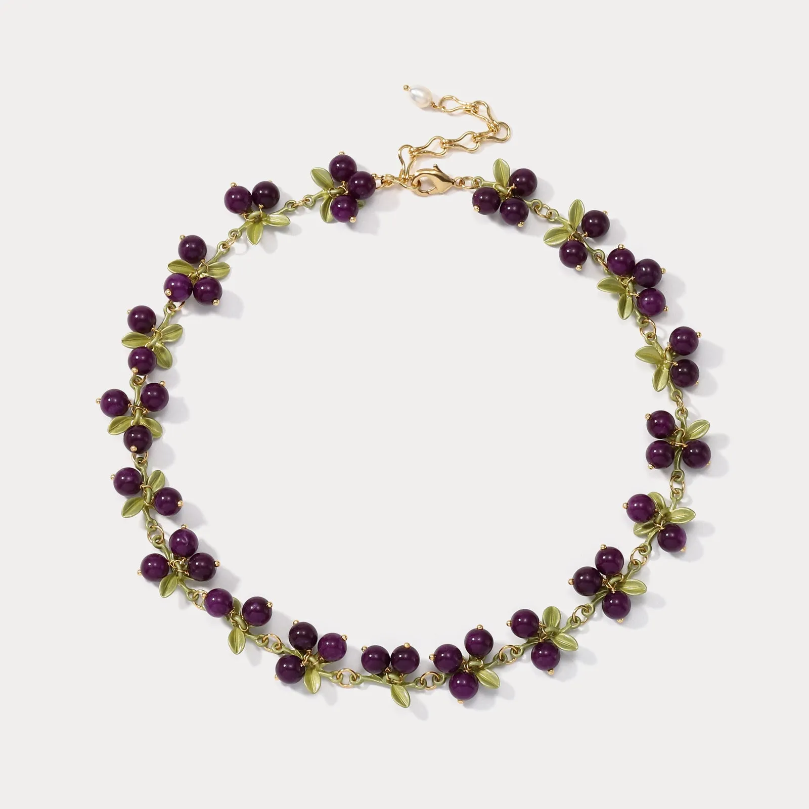 Purple Beautyberry Necklace sold by Selenichast