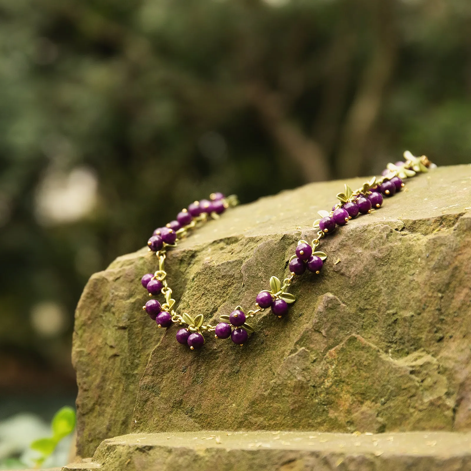 Purple Beautyberry Necklace sold by Selenichast product image thumbnail 4