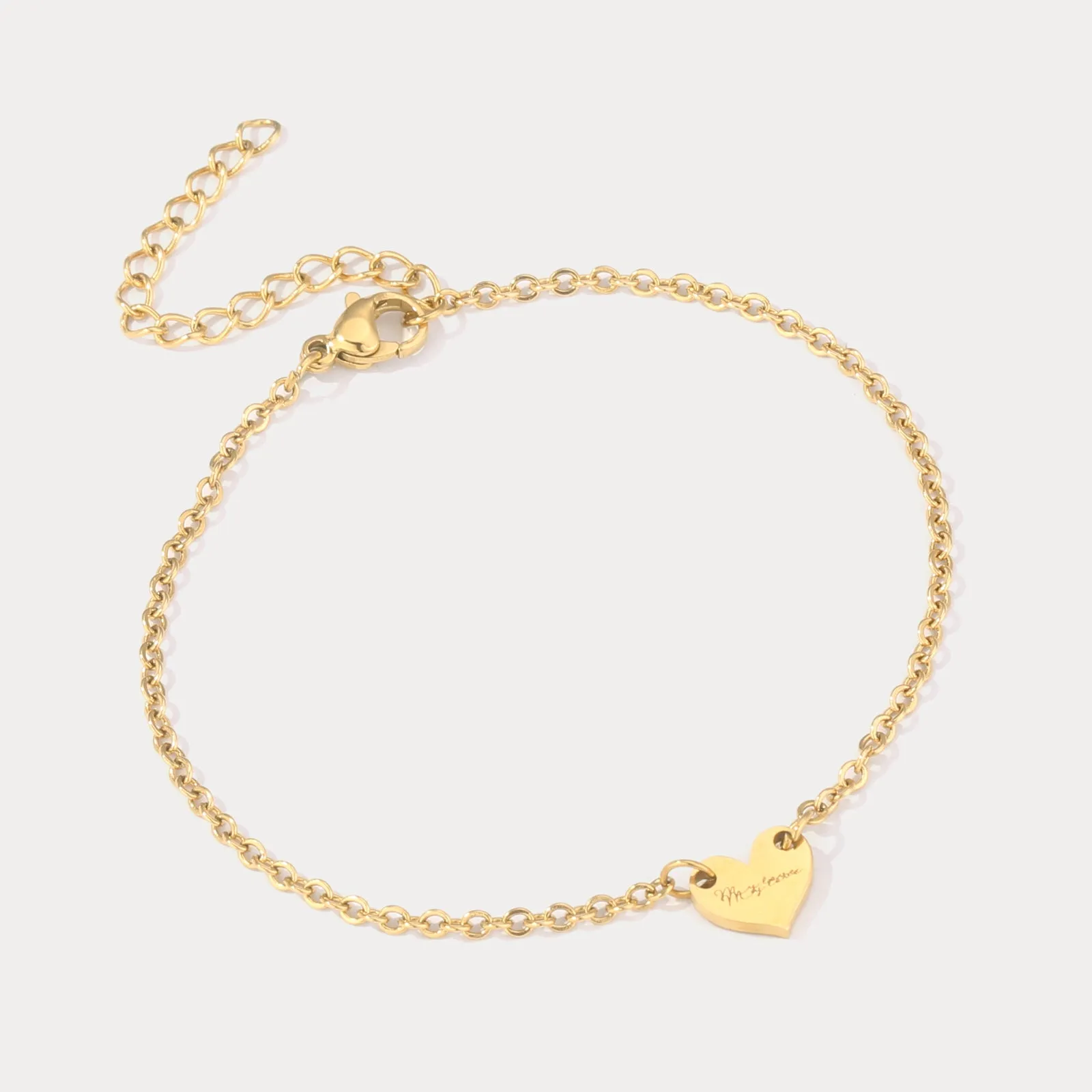 Personalized Heart Bracelet sold by Selenichast product image thumbnail 5