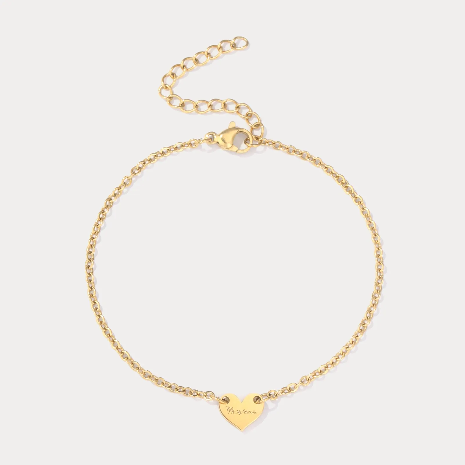 Personalized Heart Bracelet sold by Selenichast