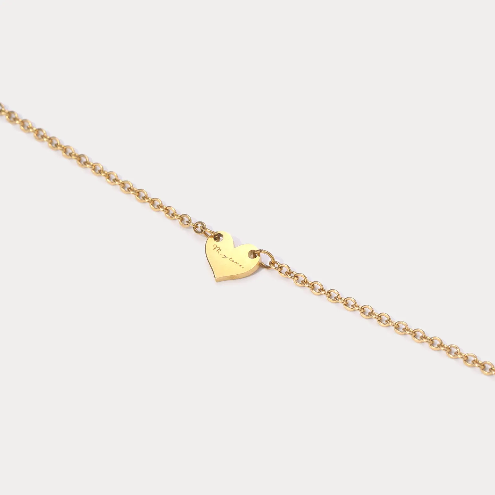 Personalized Heart Bracelet sold by Selenichast product image thumbnail 4