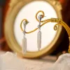 Long Baroque Pearl Earrings sold by Selenichast