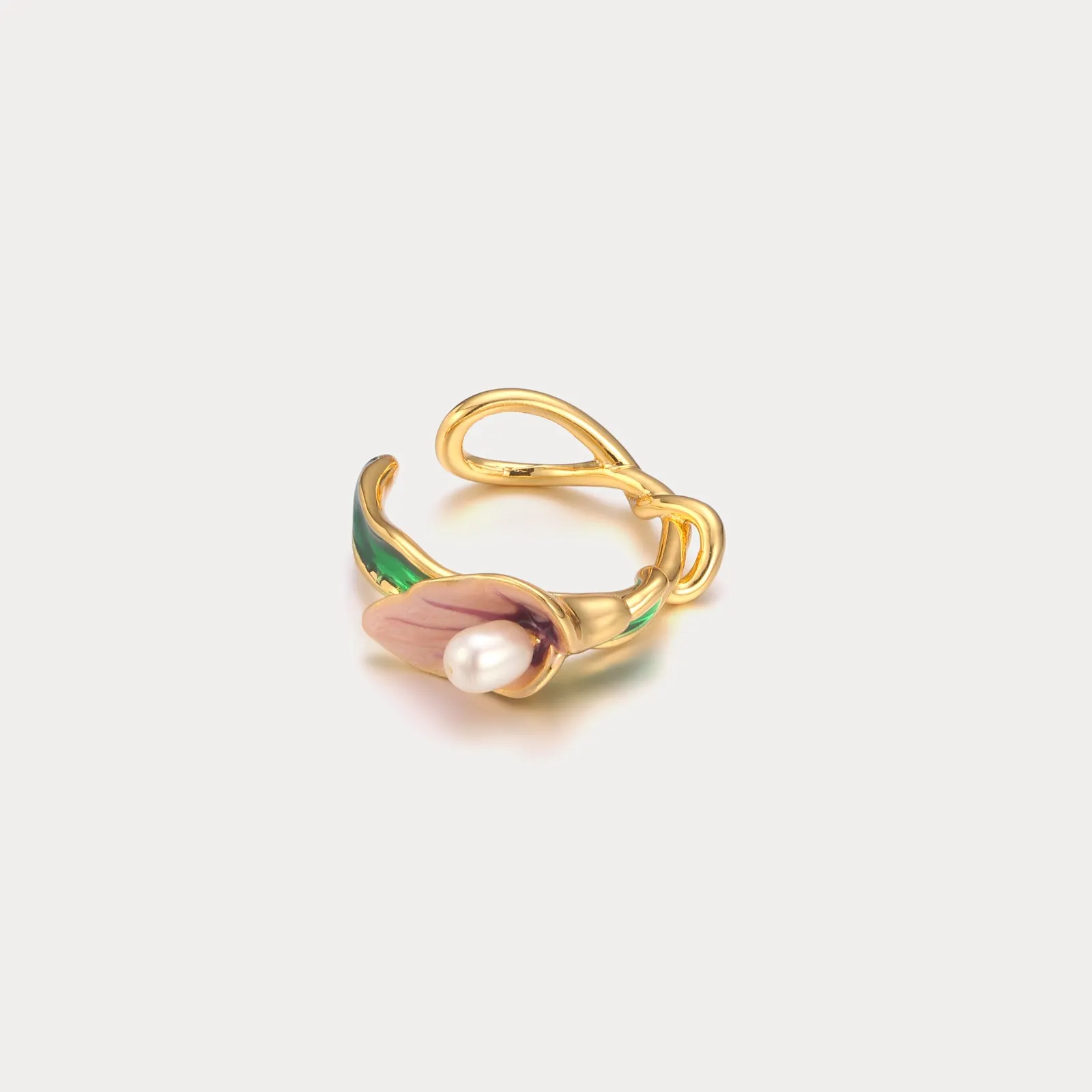 Calla Ring with Pearl sold by Selenichast product image thumbnail 4