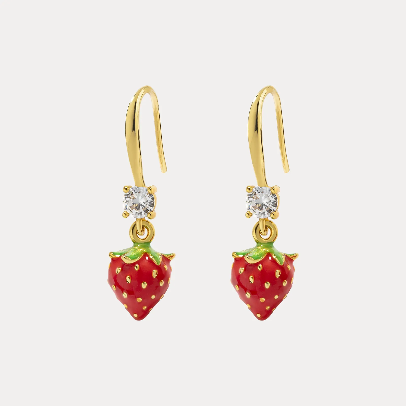 Strawberry Earrings sold by Selenichast product image thumbnail 2