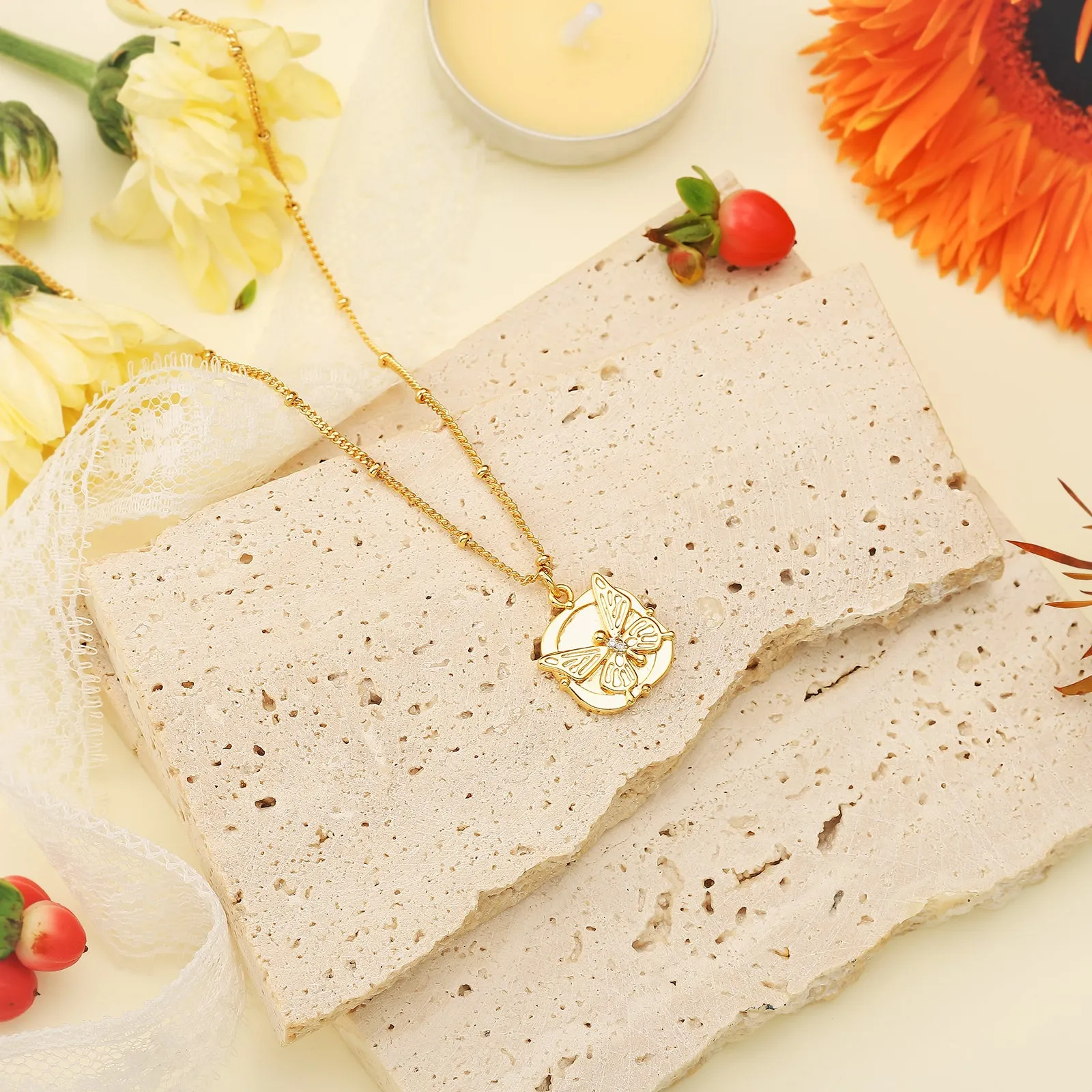 Butterfly Pendant Necklace sold by Selenichast product image thumbnail 5