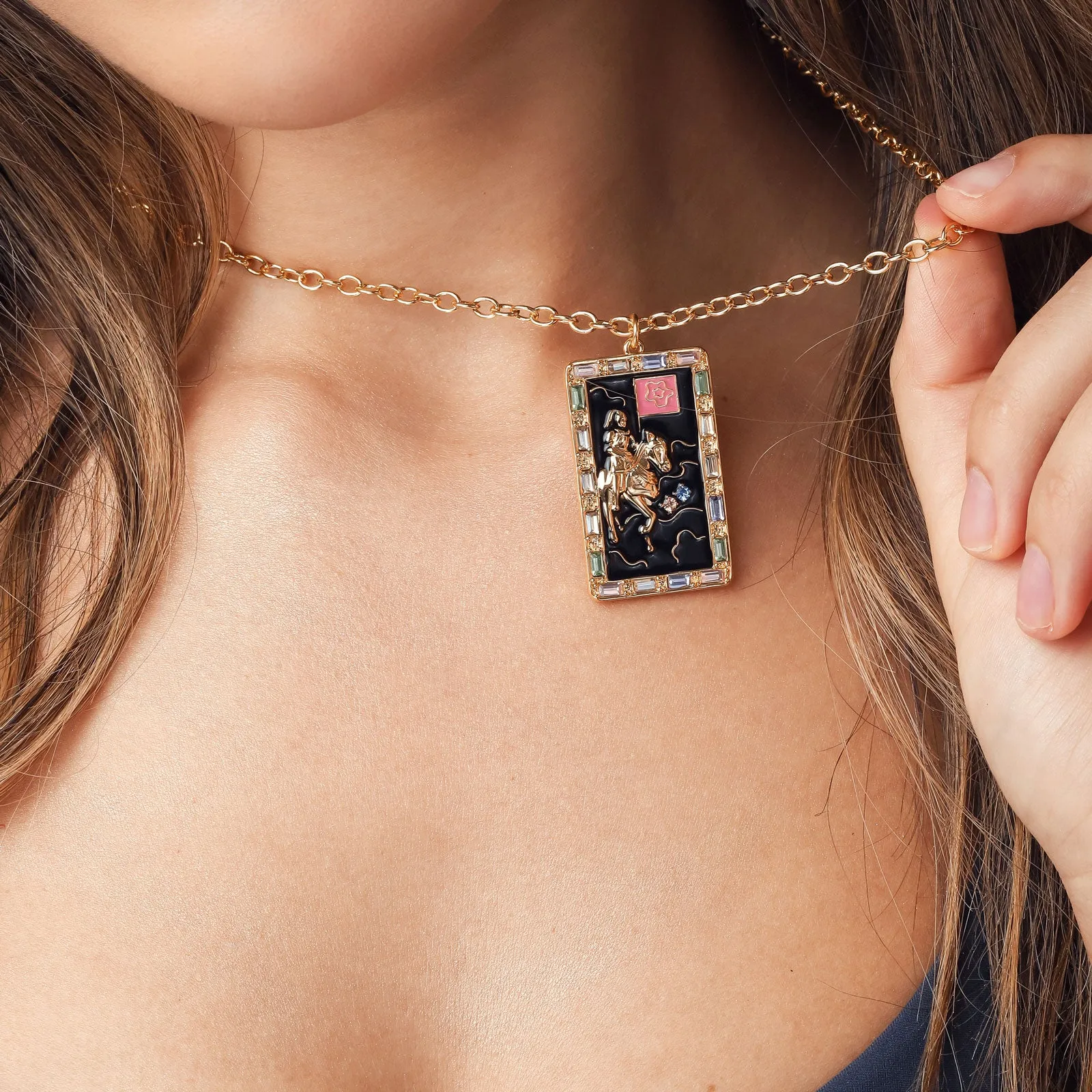 Death Tarot Card Necklace sold by Selenichast product image thumbnail 3