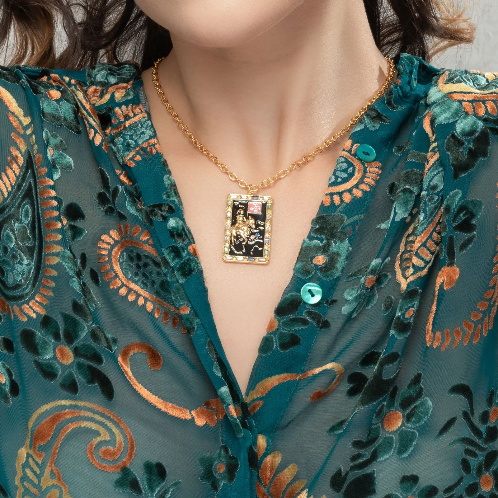 Death Tarot Card Necklace sold by Selenichast product image thumbnail 4