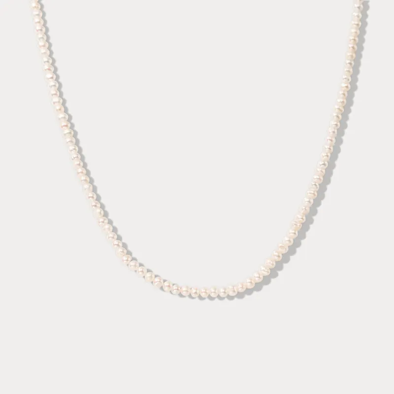 Simple Pearl Necklace sold by Selenichast