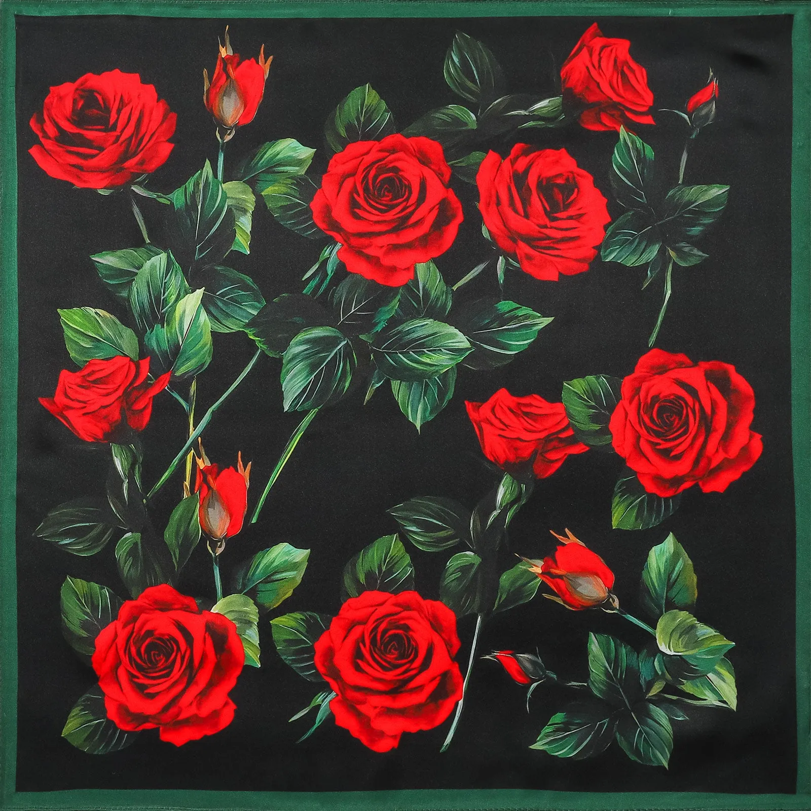 Dark Rose Square Scarf sold by Selenichast