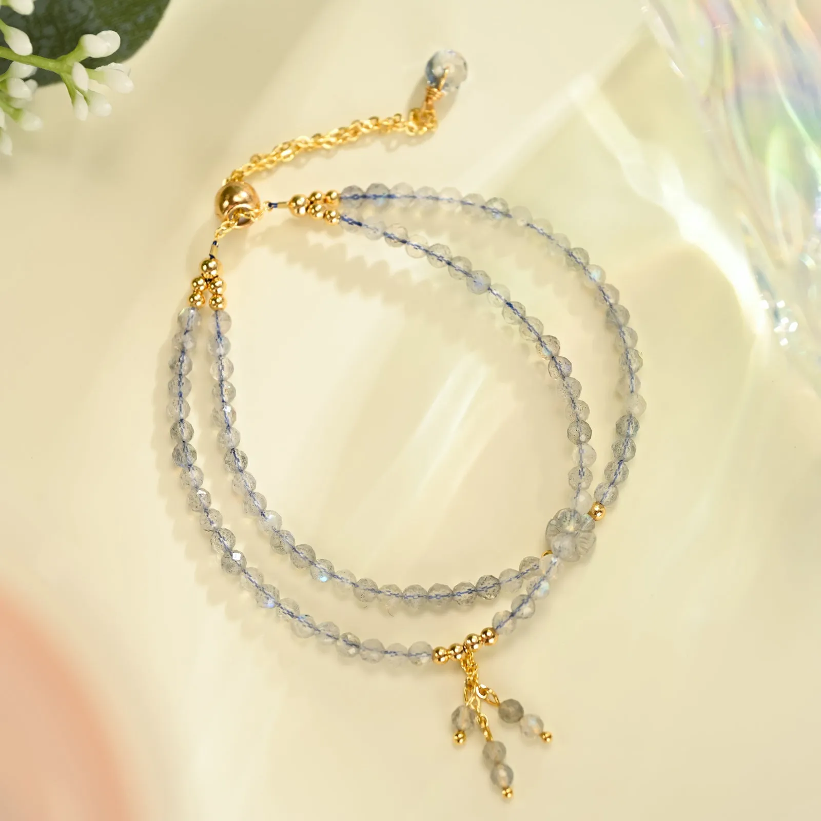 Seed Bead Labradorite Bracelet sold by Selenichast product image thumbnail 2