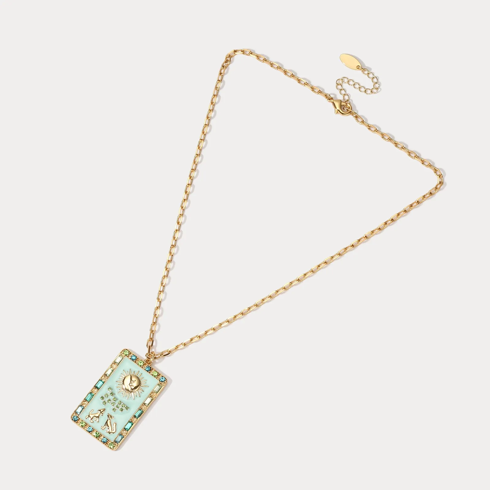 The Moon Tarot Necklace sold by Selenichast product image thumbnail 5