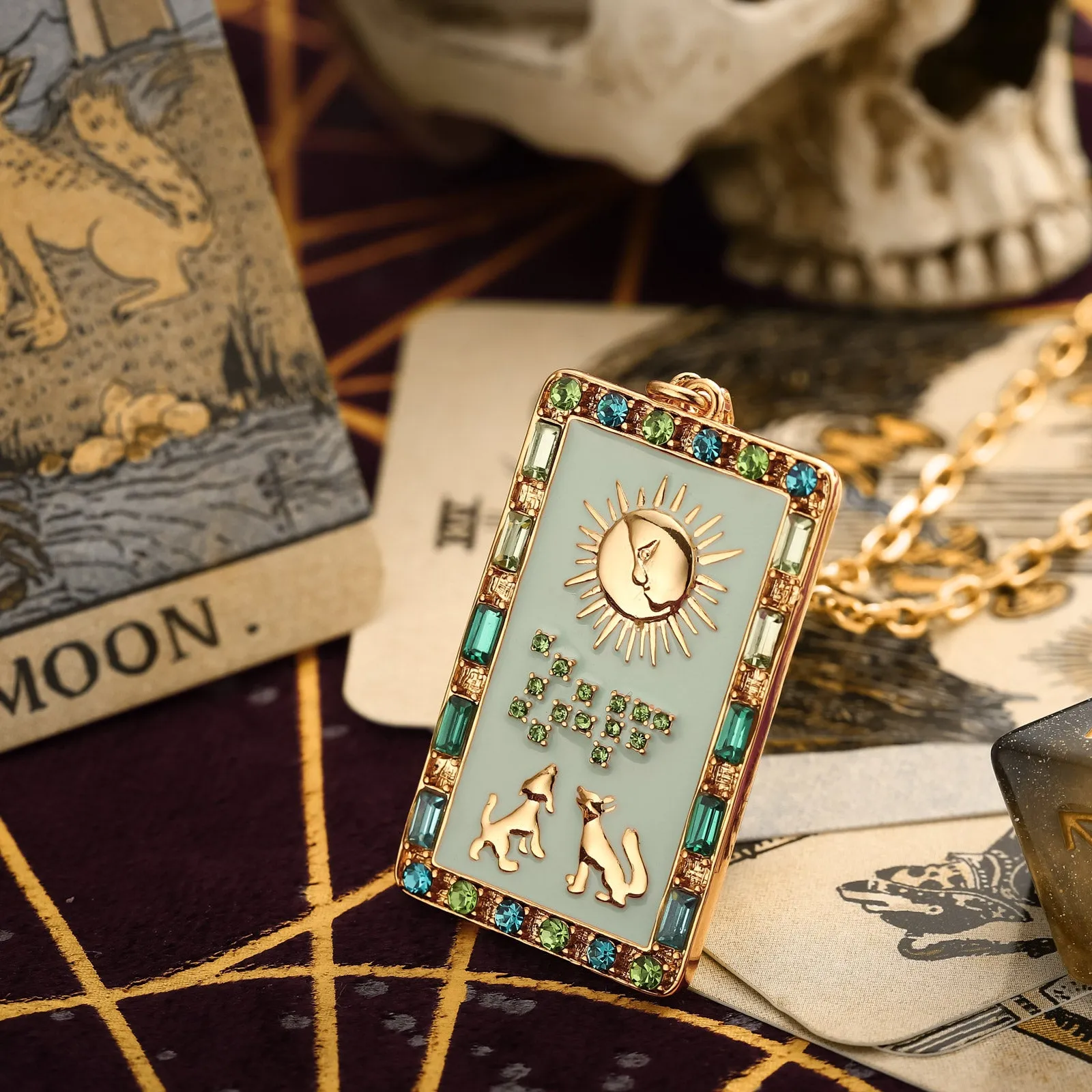 The Moon Tarot Necklace sold by Selenichast product image thumbnail 3