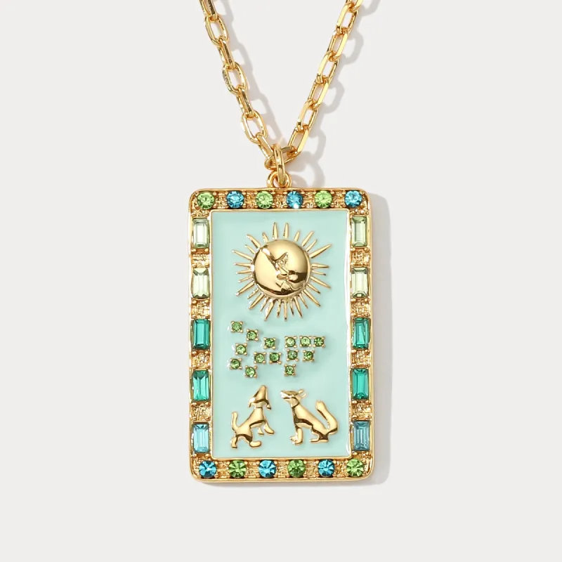 The Moon Tarot Necklace sold by Selenichast