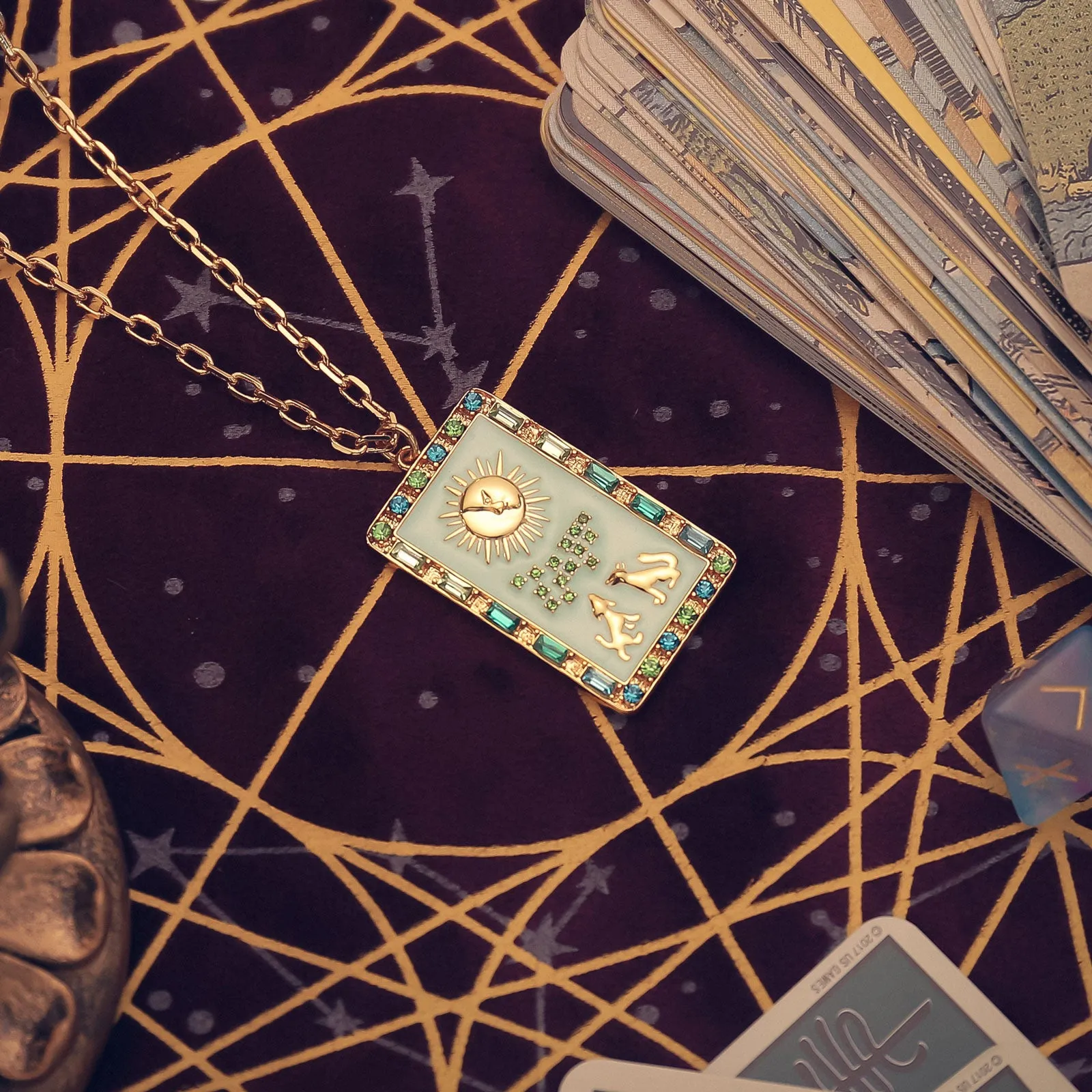 The Moon Tarot Necklace sold by Selenichast product image thumbnail 4