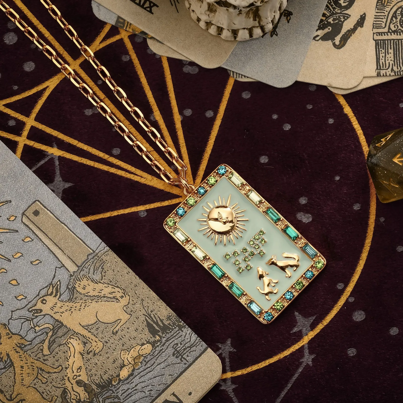 The Moon Tarot Necklace sold by Selenichast product image thumbnail 2