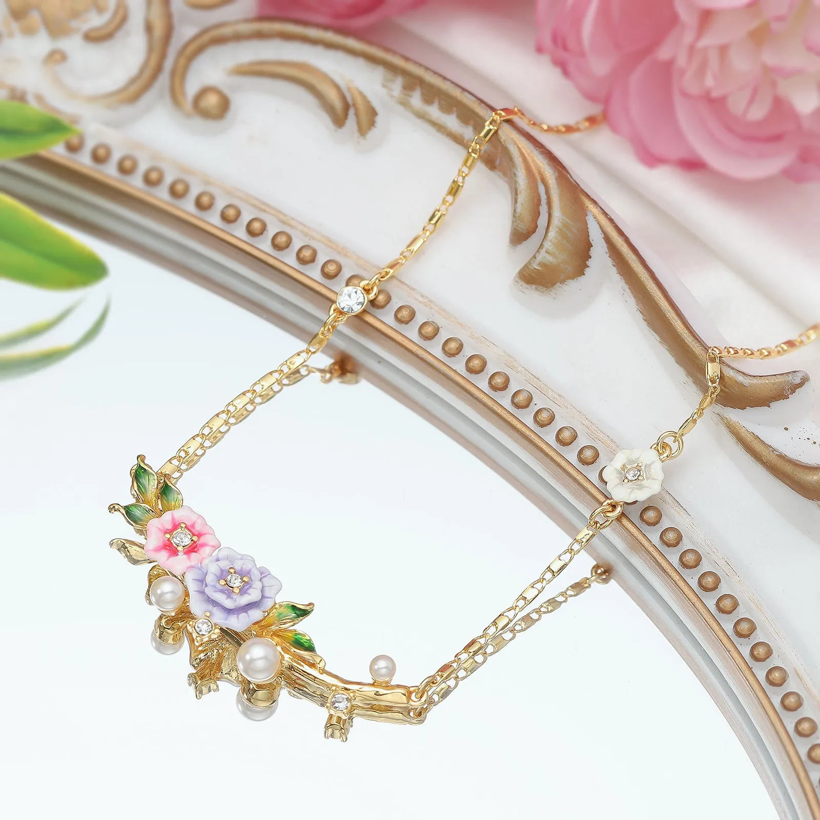 Wild Rose Necklace sold by Selenichast product image thumbnail 4