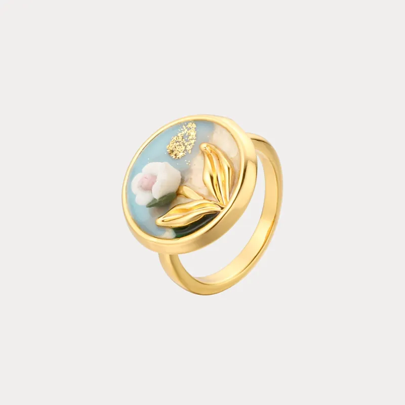 Tulip Oil Painting Ring sold by Selenichast