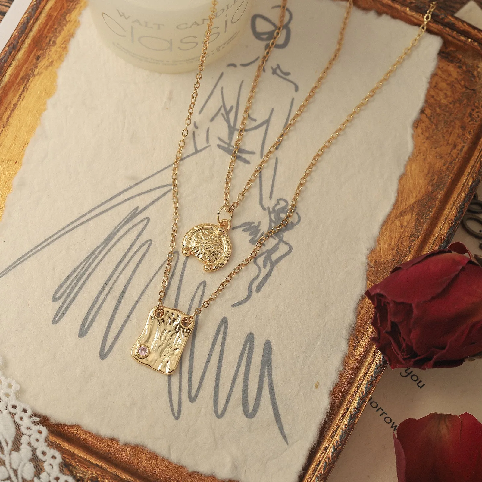 Vintage Glistening Layered Necklace sold by Selenichast product image thumbnail 3