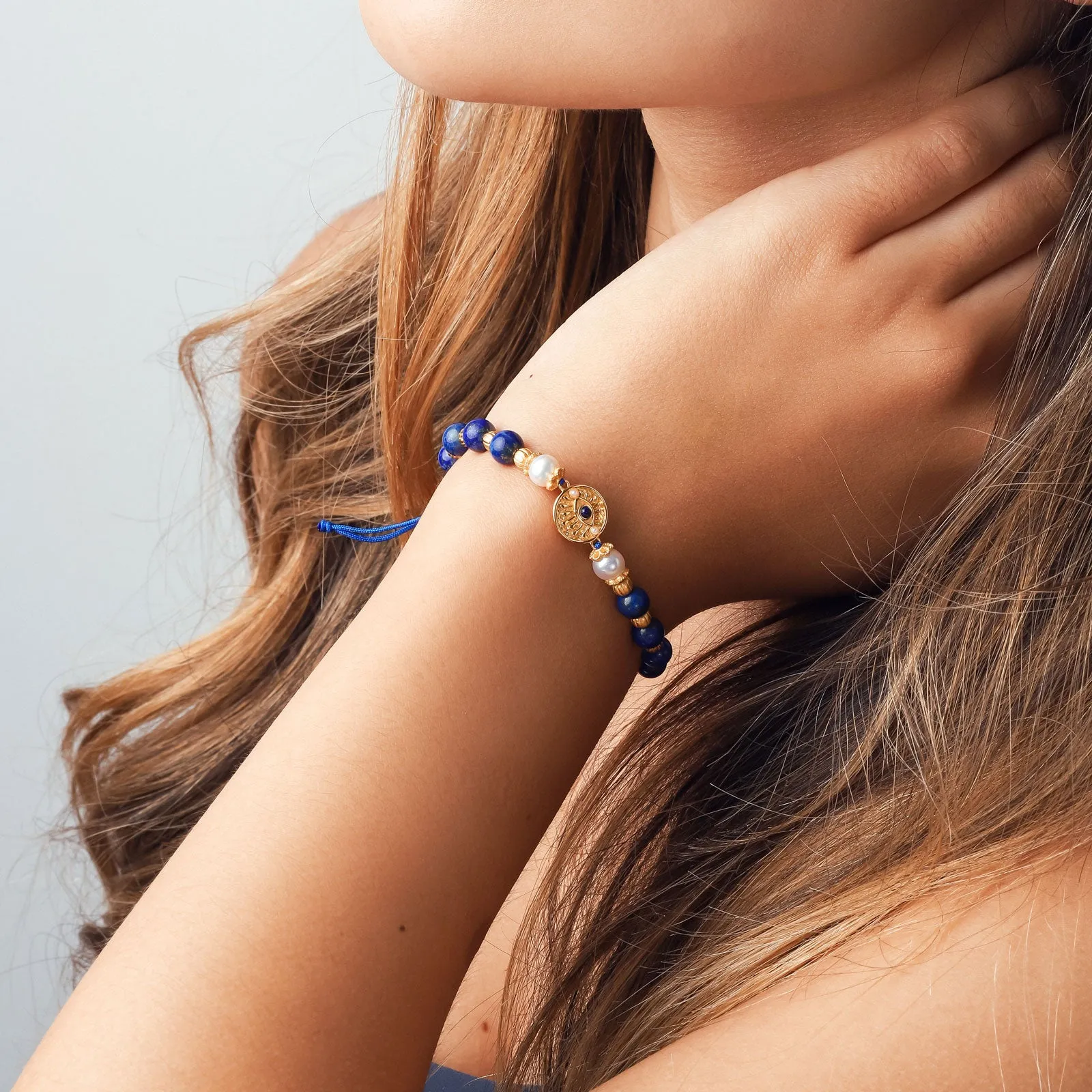 Evil Eye Seed Beads Bracelet sold by Selenichast product image thumbnail 3