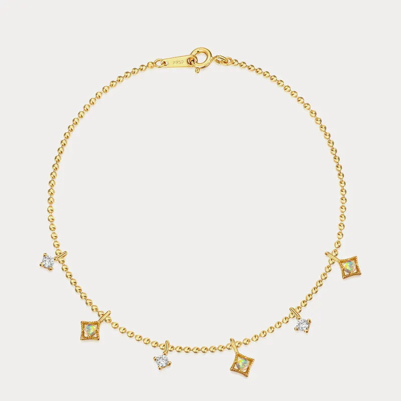 Opal Cross Flower Bracelet sold by Selenichast