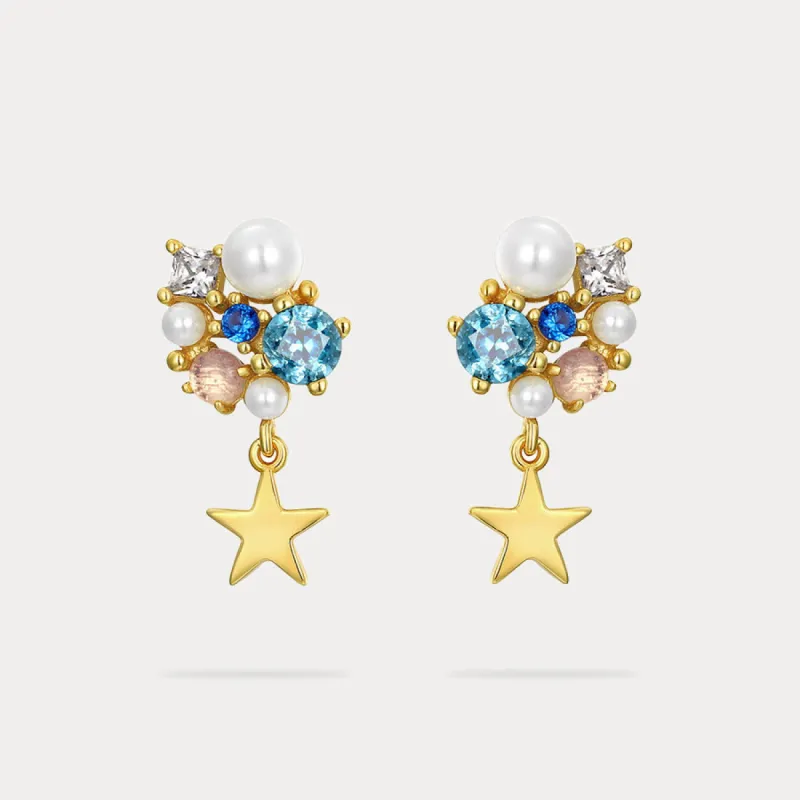 Celestial Dreams Crystal Stud Earrings sold by Selenichast