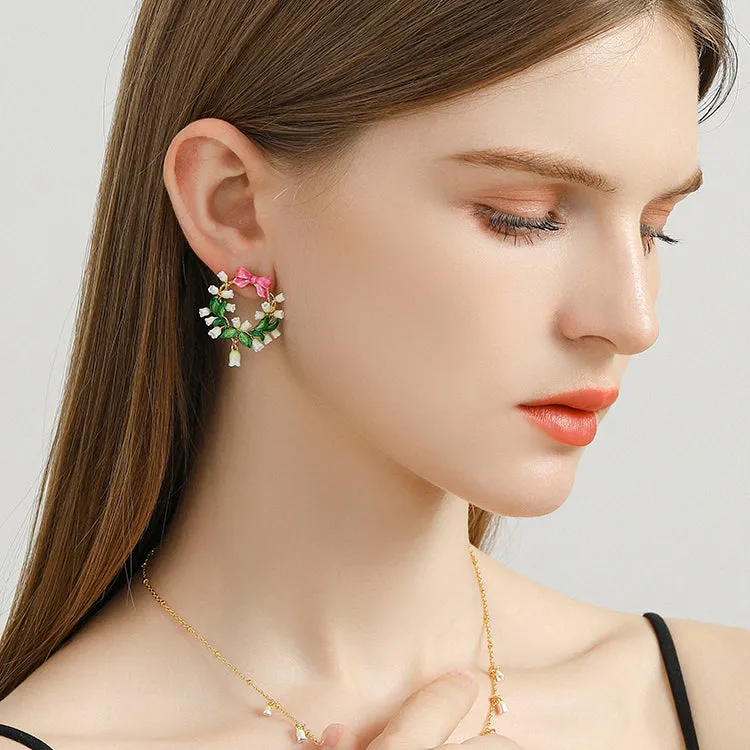 Lily Of The Valley Bowknot Earrings sold by Selenichast product image thumbnail 4