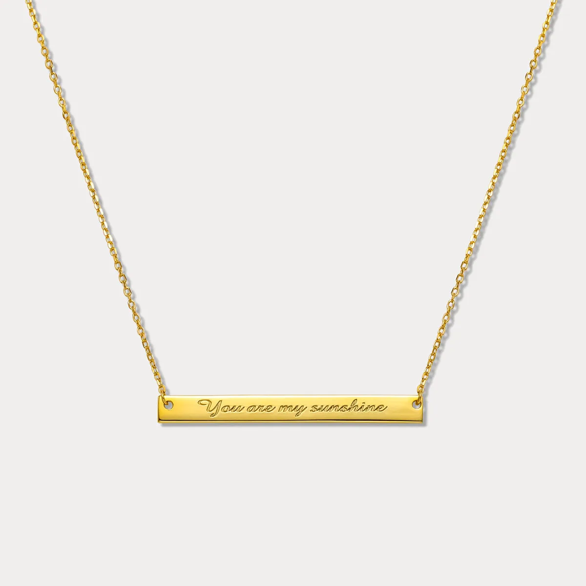 Serif Custom Sentence Tag Chain Necklace sold by Selenichast