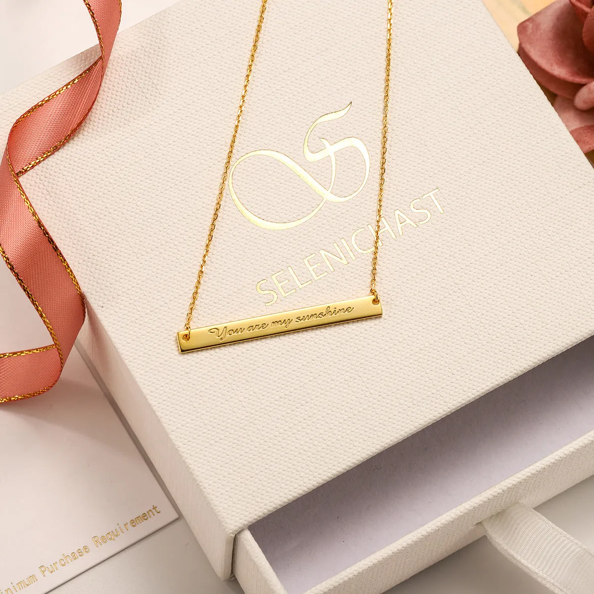 Serif Custom Sentence Tag Chain Necklace sold by Selenichast product image thumbnail 5