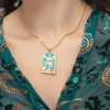 The Lovers Tarot Card Necklace sold by Selenichast