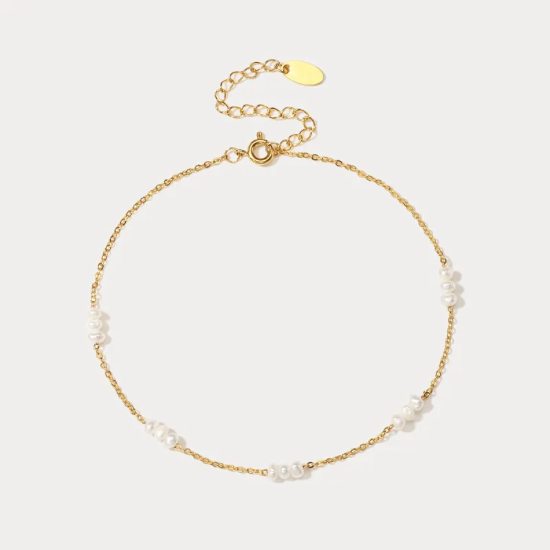 Pearl Chain Anklet sold by Selenichast