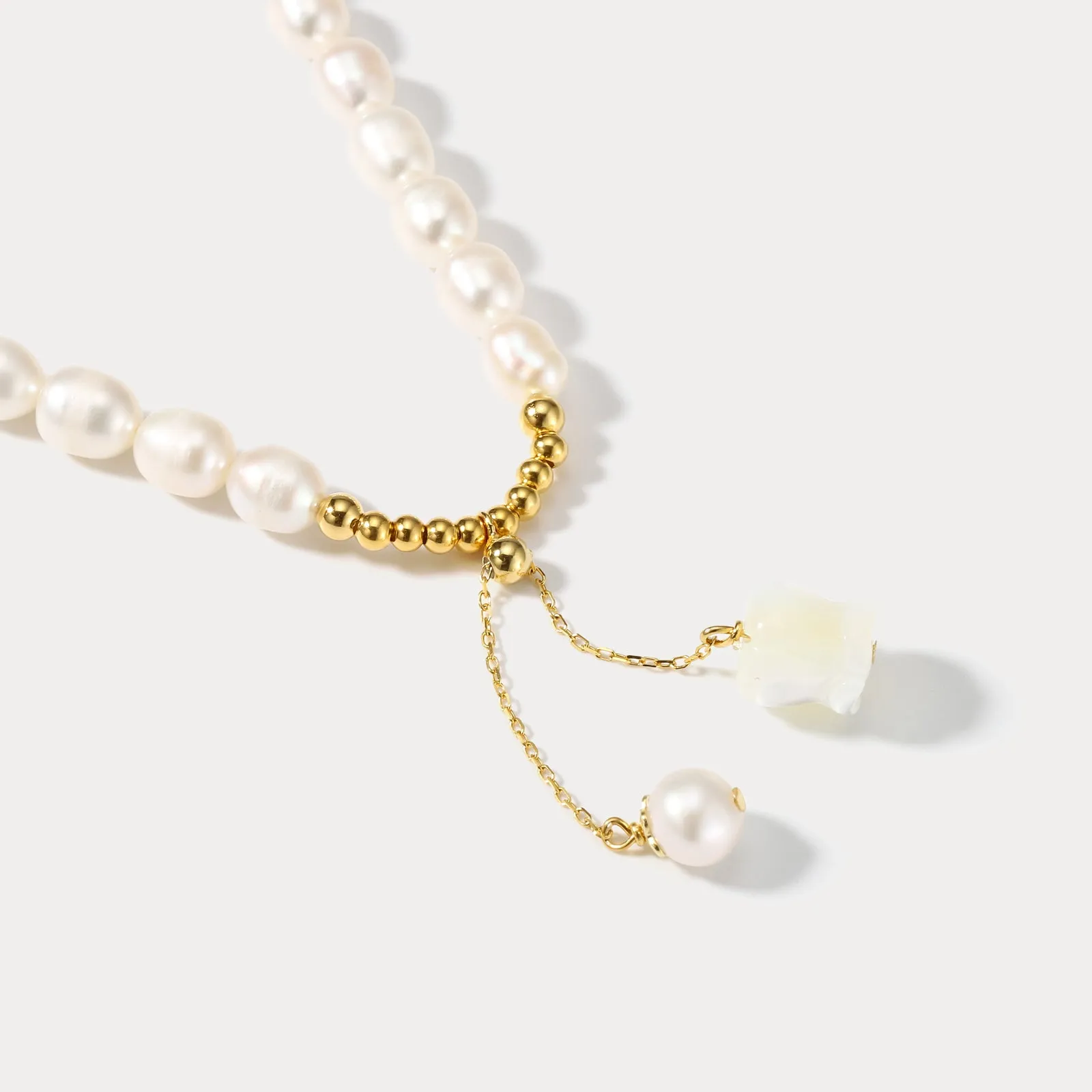 Lily Of The Valley Pearl Necklace sold by Selenichast product image thumbnail 3