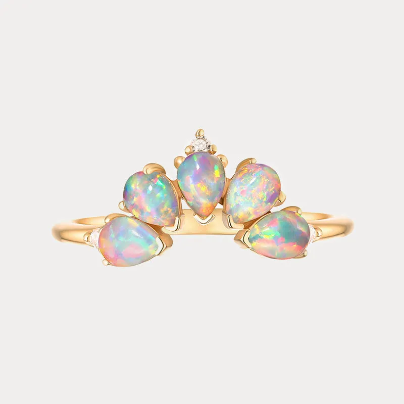 Opal Crown Ring sold by Selenichast product image thumbnail 3