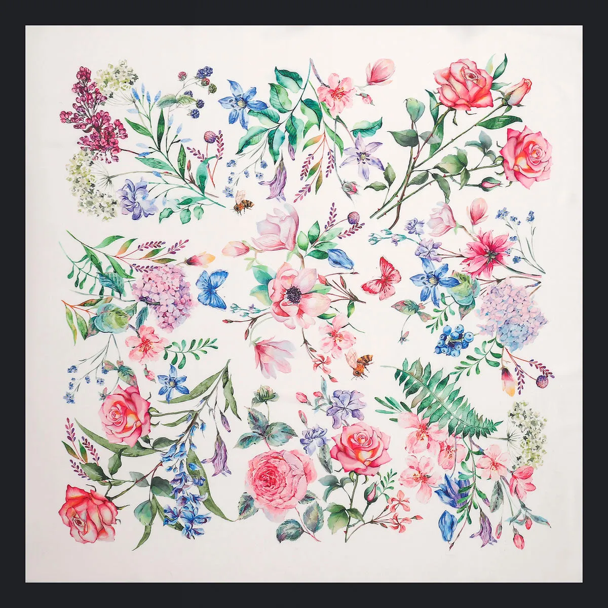 Blooming Silk Square Scarf sold by Selenichast