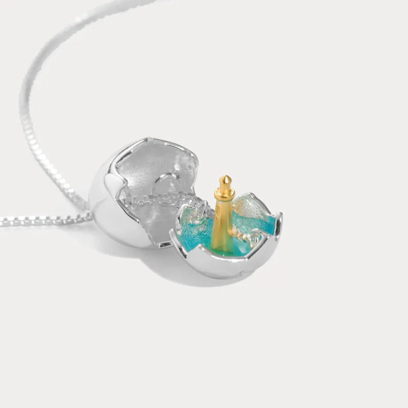 Silver Lighthouse Necklace sold by Selenichast