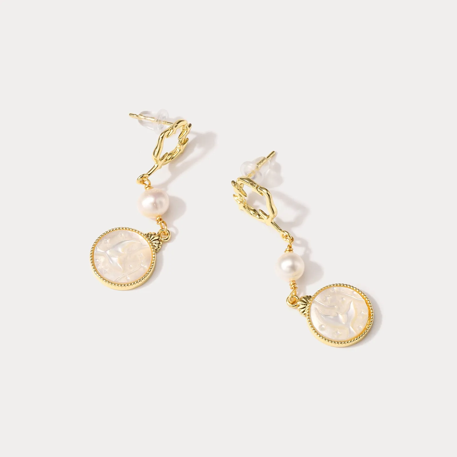 Mermaid Tail Pearl Earrings sold by Selenichast product image thumbnail 3